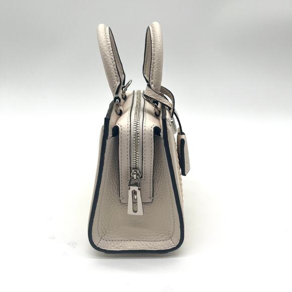 COACH NWOT Micro Zoe with Lock & Key, Woven Straw Bag - Picture 10 of 14